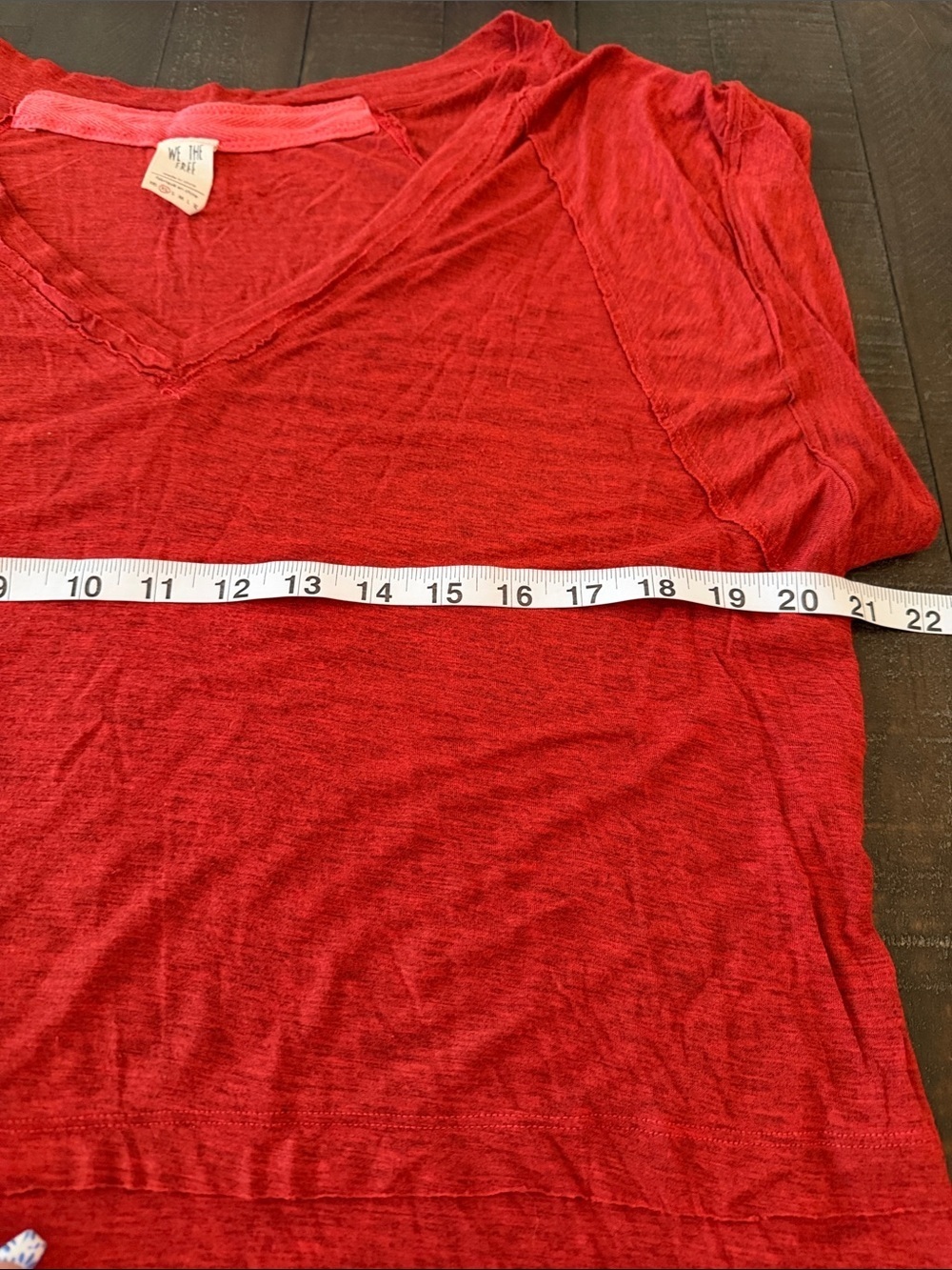 We The Free Relaxed V-Neck Tunic in Rust - Picture 9 of 10
